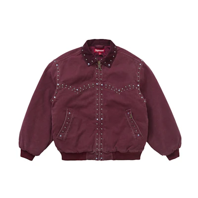 Supreme b.b. Simon Studded Work Jacket Burgundy