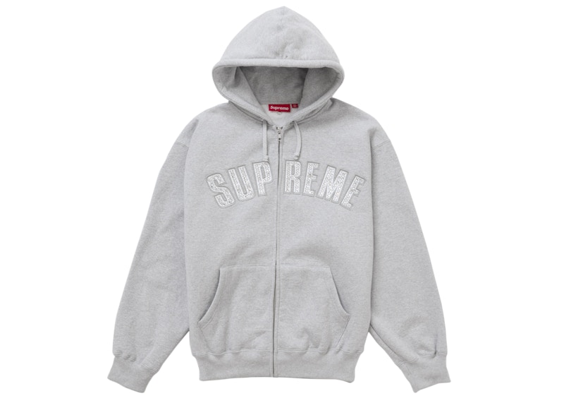 Supreme b.b. Simon Zip Up Hooded Sweatshirt Heather Grey