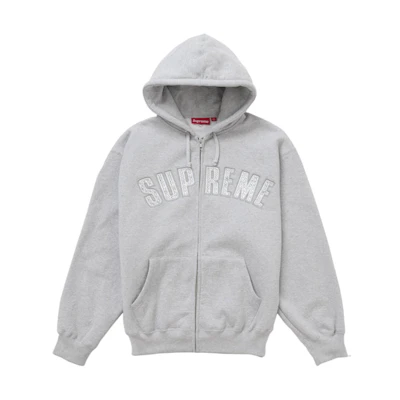 Supreme b.b. Simon Zip Up Hooded Sweatshirt Heather Grey
