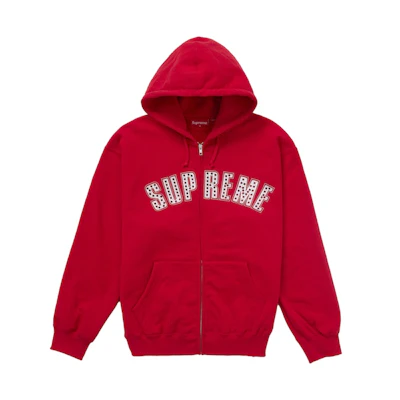 Supreme b.b. Simon Zip Up Hooded Sweatshirt Red