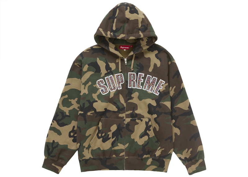 Supreme b.b. Simon Zip Up Hooded Sweatshirt Woodland Camo