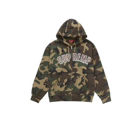 Supreme b.b. Simon Zip Up Hooded Sweatshirt Woodland Camo
