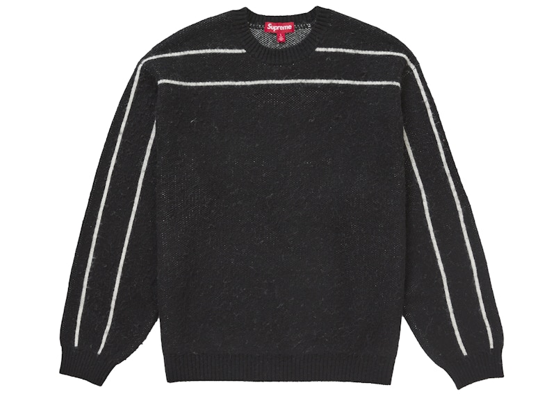 Supreme Back Stripe Sweater Black