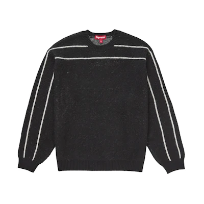 Supreme Back Stripe Sweater Black