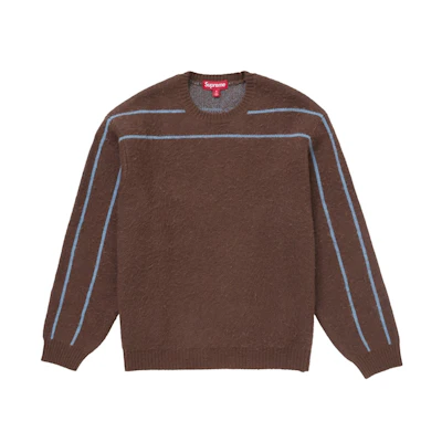 Supreme Back Stripe Sweater Brown