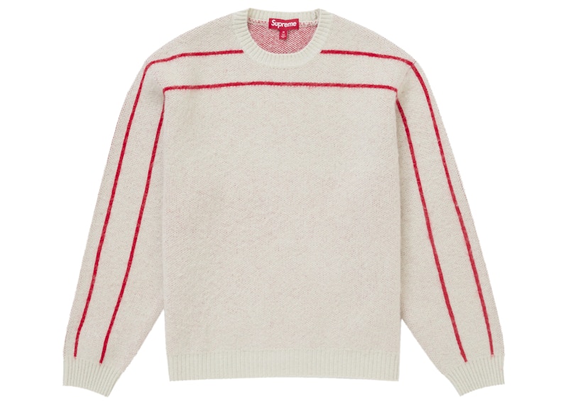 Buy シュプリーム バックストライプ セーター ストーン