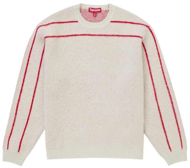 supreme-back-stripe-sweater-stone