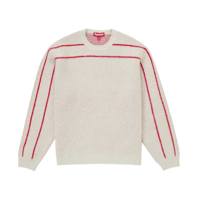 Supreme Back Stripe Sweater Stone