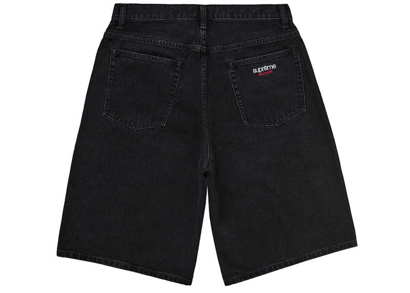 Supreme Baggy Denim Short Black 圖 2