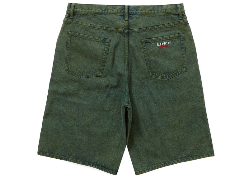 Supreme Baggy Denim Short Green 圖 2