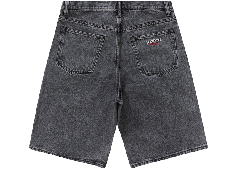 Supreme Baggy Denim Short Washed Black 圖 2