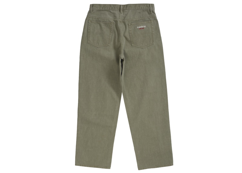 Order Supreme Baggy Jean (SS25) Olive Celana Jeans Longgar