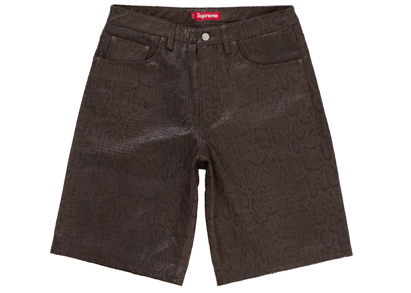 Supreme Baggy Leather Short (SS25) Brown