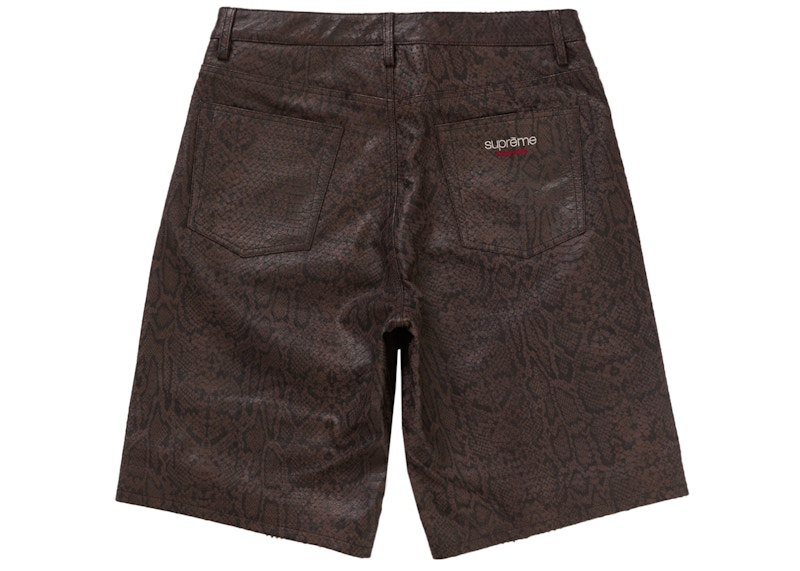 Supreme Baggy Leather Short (SS25) Brown 圖 2