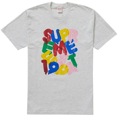Supreme Camiseta Globos Gris Ceniza Buy Supreme Camiseta Globos Gris Ceniza