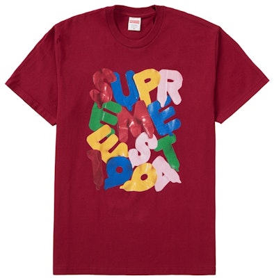 Supreme Balloons Tee Cardinal Merah Buy Supreme Balloons Tee Cardinal Merah