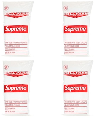 Poncho Impermeable Supreme Ballpark 4x (SS20) Edición Especial 'Blanco/Rojo' Buy Poncho Impermeable Supreme Ballpark 4x (SS20) Edición Especial 'Blanco/Rojo'