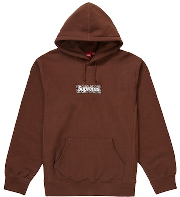 Supreme Bandana Box Logo Hooded Sweatshirt Dark Brown Buy Supreme Bandana Box Logo Hooded Sweatshirt Dark Brown