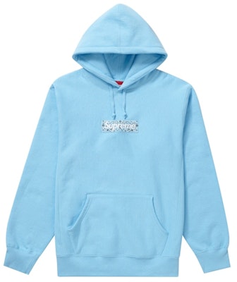Supreme Bandana Box Logo Hooded Sweatshirt Light Blue Buy Supreme Bandana Box Logo Hooded Sweatshirt Light Blue