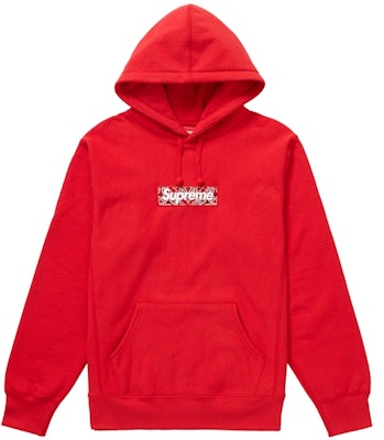 Supreme Bandana Box Logo Hooded Sweatshirt Red Buy Supreme Bandana Box Logo Hooded Sweatshirt Red