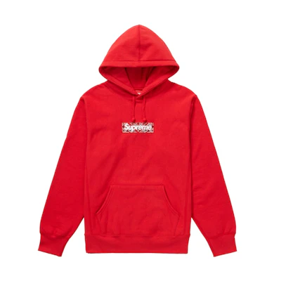 Supreme Bandana Box Logo Hoodie Red