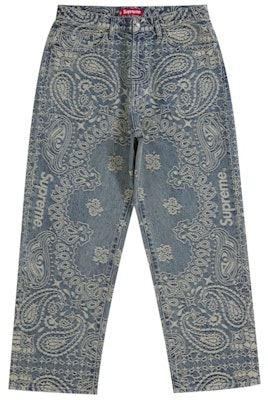 Jeans Baggy Azules Supreme Bandana Jacquard Buy Jeans Baggy Azules Supreme Bandana Jacquard