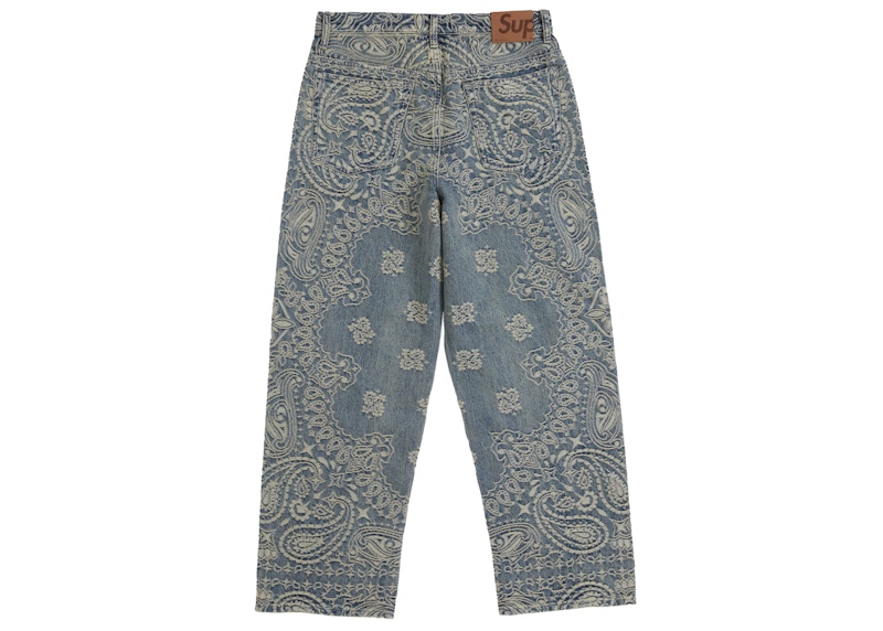 Order Jeans Baggy Azules Supreme Bandana Jacquard