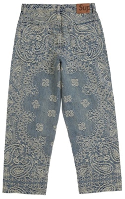 Jeans Baggy Azules Supreme Bandana Jacquard Order Jeans Baggy Azules Supreme Bandana Jacquard