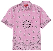 Supreme Bandana Silk S/S Shirt Pink Supreme Bandana Silk S/S Shirt Pink