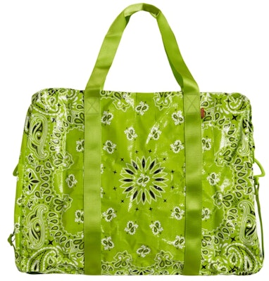 Supreme Bandana Tarp Large Duffle Bag Bright Green Order Supreme Bandana Tarp Large Duffle Bag Bright Green