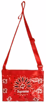 Supreme Bandana Tarp Side Bag Red Supreme Bandana Tarp Side Bag Red