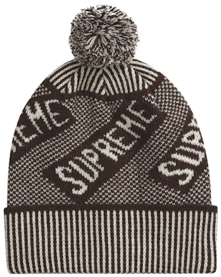 Supreme Beanie Coklat Banner Buy Supreme Beanie Coklat Banner