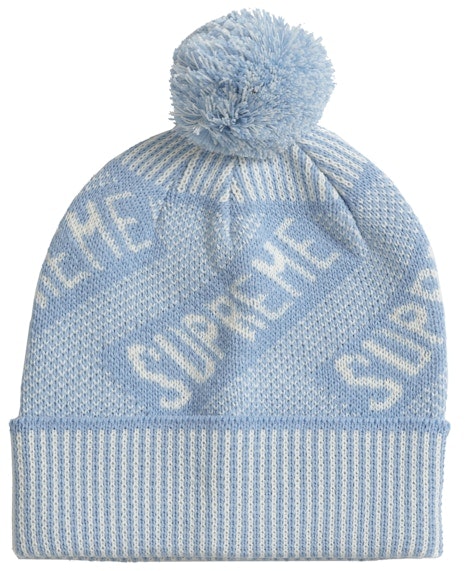 supreme-banner-beanie-light-blue