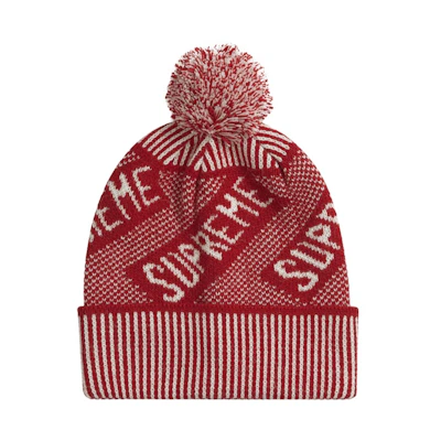 Supreme Banner Beanie Red