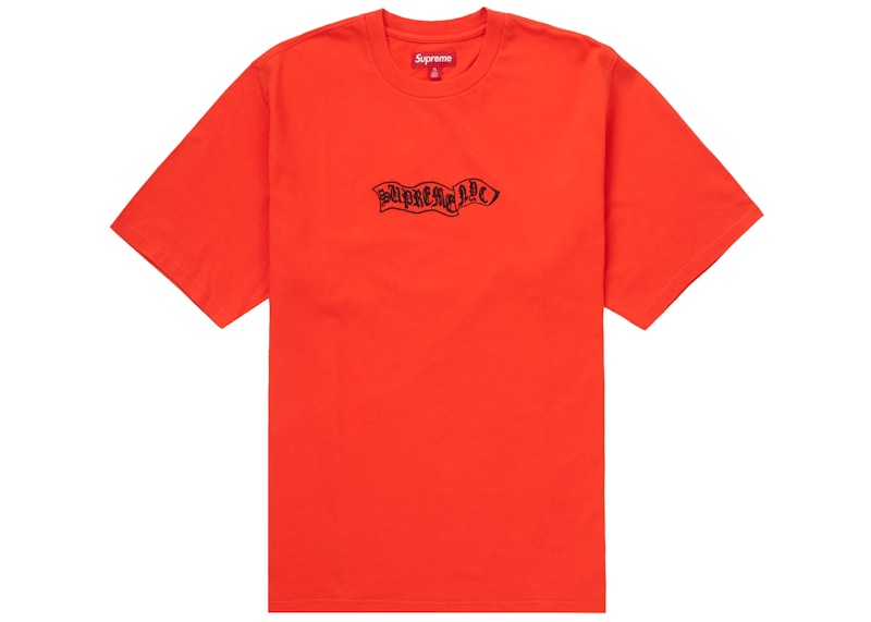 Supreme Banner S/S Top Orange
