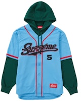 Sweatshirt Hoodie Bisbol Supreme Warna Biru Muda Buy Sweatshirt Hoodie Bisbol Supreme Warna Biru Muda