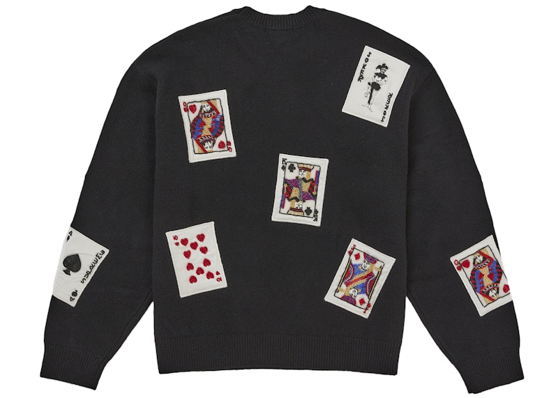 Order Supreme Suéter Negro con Cuentas y Tarjetas