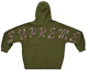 Buy Supreme Beaded Hooded Sweatshirt 'Olive'
