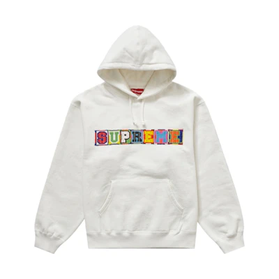 Supreme Beaded Hooded Sweatshirt (SS23) White