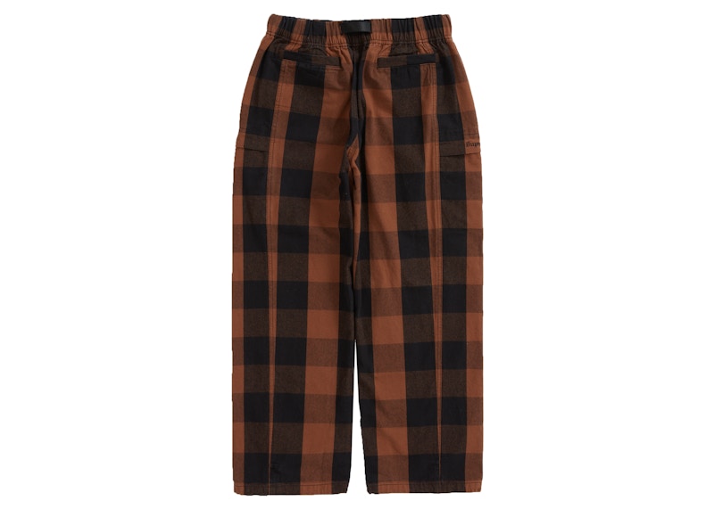 Supreme Belted Trail Pant Brown Plaid 圖 2