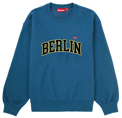 Supreme Berlin Shop Small Box Crewneck Biru Buy Supreme Berlin Shop Small Box Crewneck Biru
