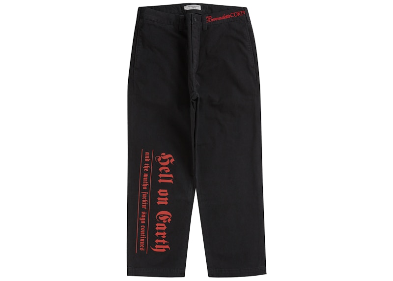 Supreme Bernadette Corporation Old English Chino Pant Black
