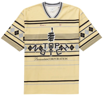 Supreme Bernadette Corporation Pique Soccer Top Pale Yellow Buy Supreme Bernadette Corporation Pique Soccer Top Pale Yellow