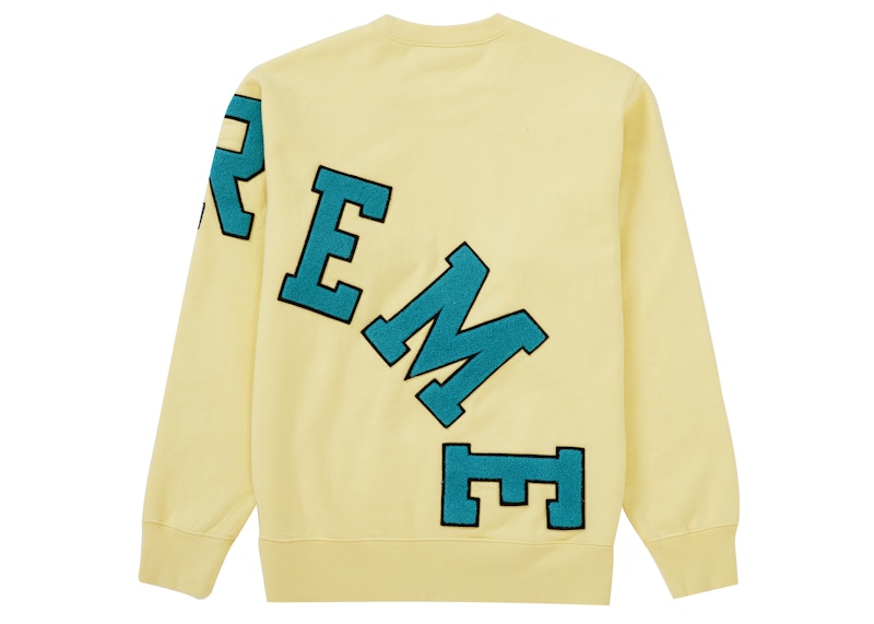Supreme Big Arc Crewneck Light Yellow 圖 2