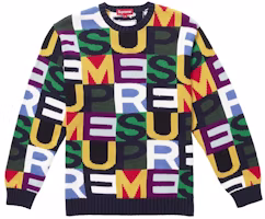 Supreme Big Letters Sweater Multicolor Supreme Big Letters Sweater Multicolor