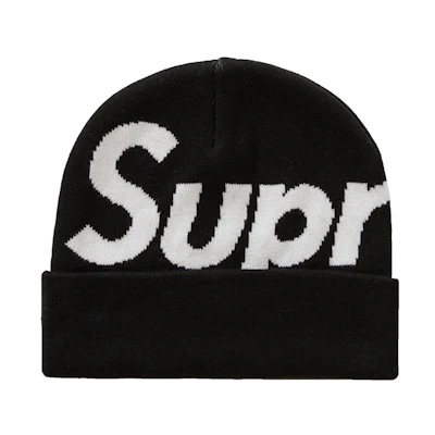 Supreme Big Logo Beanie (FW20) Black