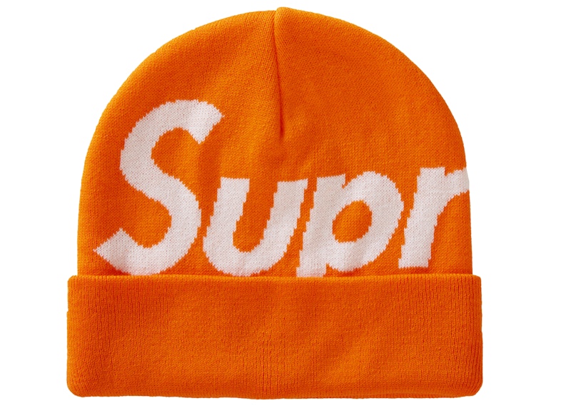 Supreme Big Logo Beanie (FW20) Bright Orange