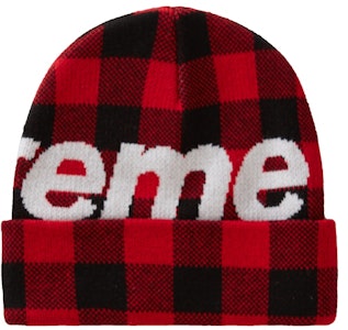 Supreme 大標誌毛帽 (FW20) 紅色格紋 Order Supreme 大標誌毛帽 (FW20) 紅色格紋