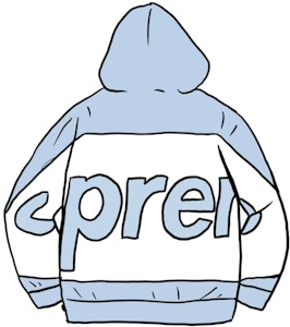Supreme Hoodie Logo Besar Biru Muda Buy Supreme Hoodie Logo Besar Biru Muda