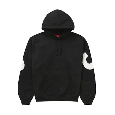 Supreme Big Logo Jacquard Hooded Sweatshirt Black
